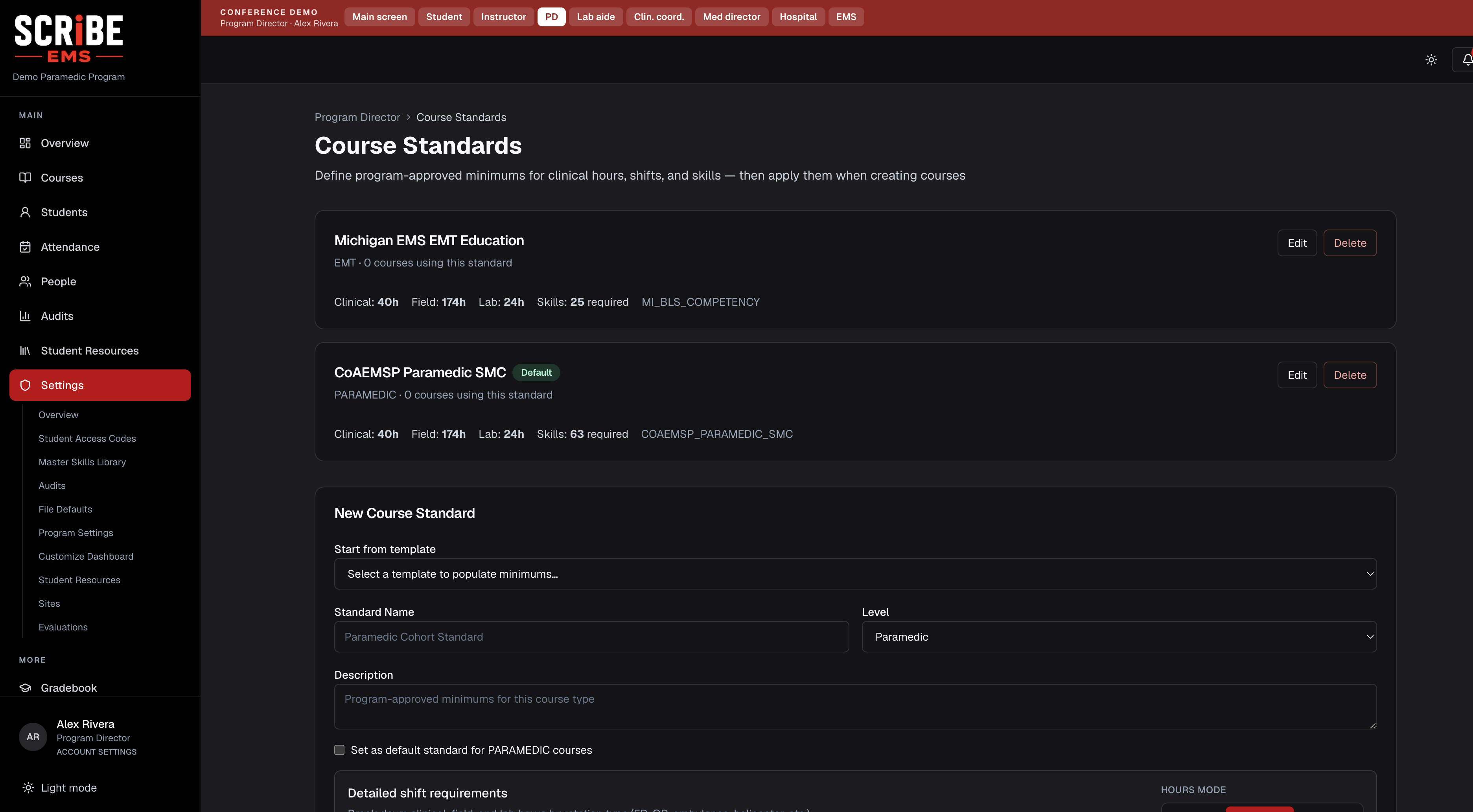 School & Course Setup in SCRiBE